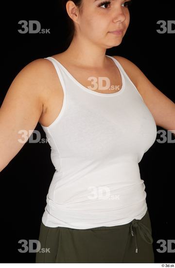 Woman White Chubby Female Studio Poses