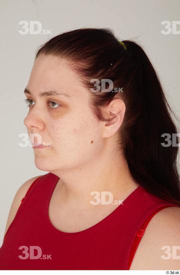 Head Hair Woman White Casual Overweight Street photo references