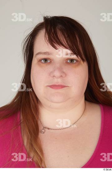 Face Head Woman White Casual Overweight Street photo references