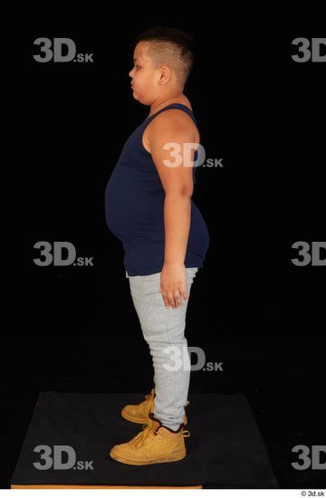 Whole Body Man White Sports Overweight Standing Top Studio photo references