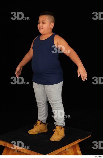 Whole Body Man White Sports Overweight Standing Top Studio photo references