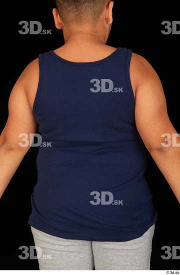 Upper Body Man White Sports Overweight Top Studio photo references