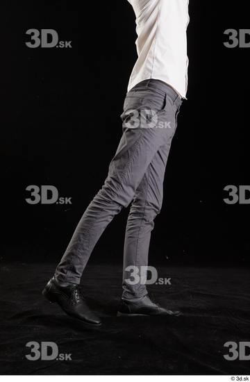 Leg Man White Shoes Trousers Slim Studio photo references