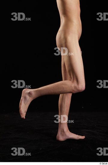 Calf Man White Nude Slim Studio photo references