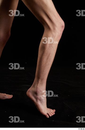 Calf Man White Nude Slim Studio photo references