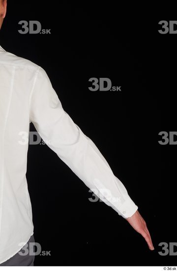 Arm Upper Body Man White Shirt Slim Studio photo references