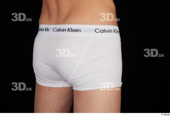 Hips Man White Underwear Slim Studio photo references