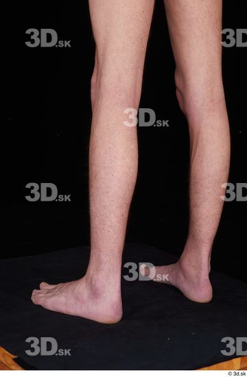 Calf Man White Nude Slim Studio photo references