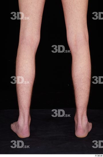 Calf Man White Nude Slim Studio photo references