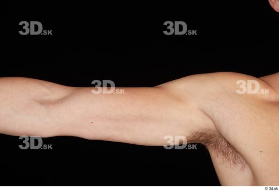 Arm Man White Nude Slim Studio photo references