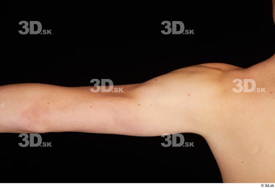 Arm Man White Nude Slim Studio photo references