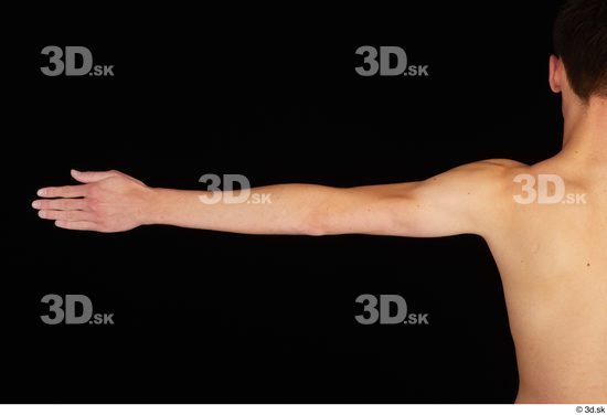 Arm Man White Nude Slim Studio photo references