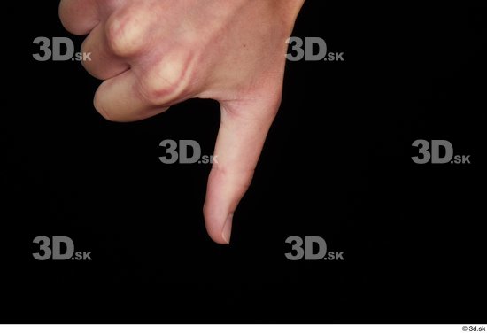 Fingers Man White Slim Studio photo references