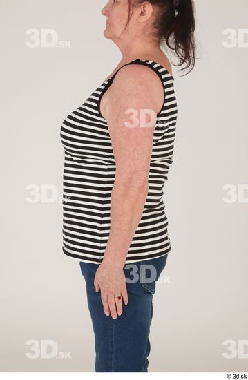 Arm Upper Body Woman White Casual Chubby Street photo references