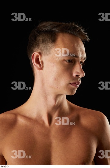 Man White Slim Male Studio Poses