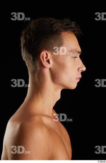 Man White Slim Male Studio Poses