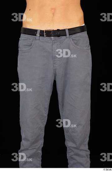 Thigh Man Trousers Slim Studio photo references