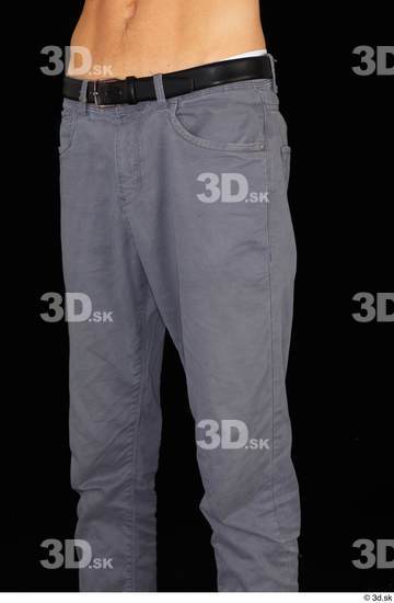 Thigh Man Trousers Slim Studio photo references