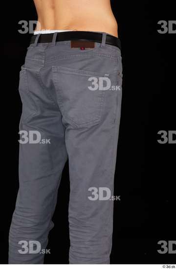 Thigh Man Trousers Slim Studio photo references