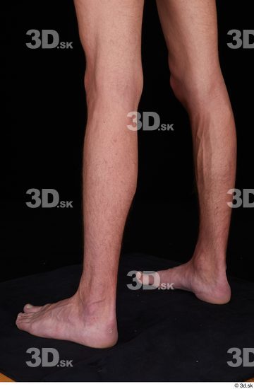 Calf Man Nude Slim Studio photo references