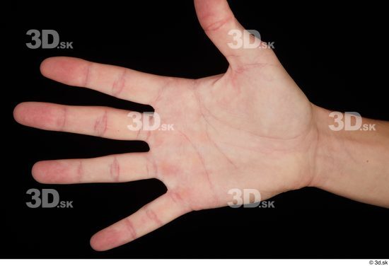 Hand Man Nude Slim Palm Studio photo references