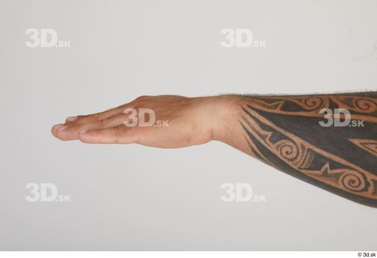 Hand Man White Tattoo Muscular Street photo references