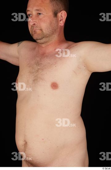 Chest Man White Nude Chubby Studio photo references