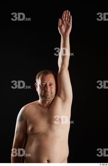 Arm Man White Nude Chubby Studio photo references