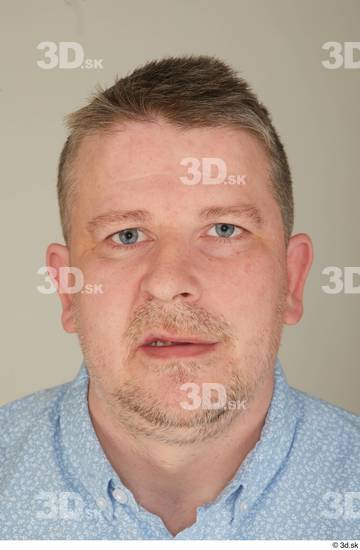 Face Head Man White Casual Overweight Street photo references