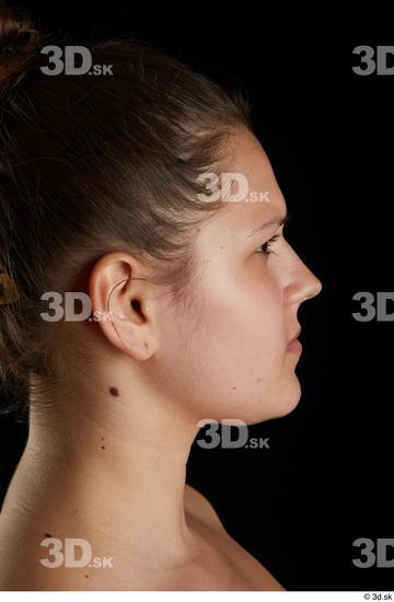 Serina Gomez  anger emotion head side view  jpg