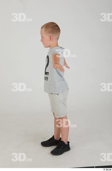 Whole Body Man T poses White Sports Slim Kid Standing Street photo references