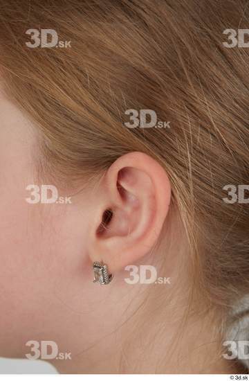Ear Woman White Casual Average Kid Street photo references