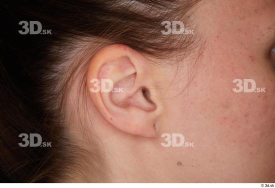 Ear Woman White Studio photo references
