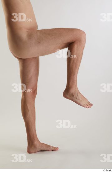 Leg Man White Nude Slim Studio photo references