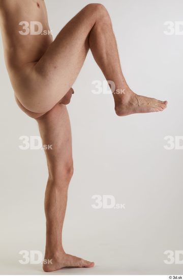 Leg Man White Nude Slim Studio photo references