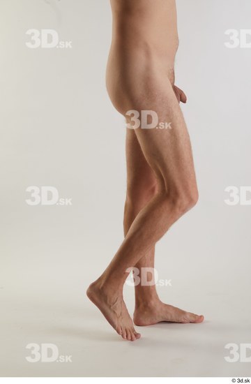 Calf Man White Nude Slim Studio photo references