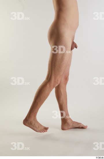 Leg Man White Nude Slim Studio photo references