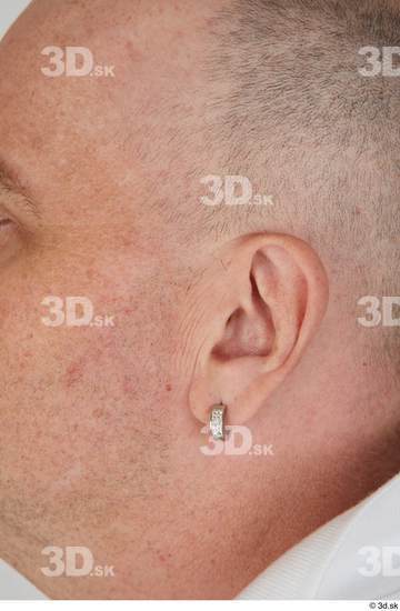 Ear Man White Sports Overweight Street photo references