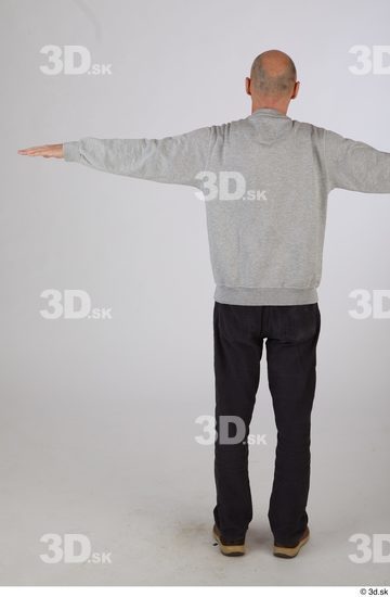 Whole Body Man T poses White Casual Slim Standing Street photo references