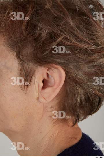 Ear Woman White Casual Slim Street photo references