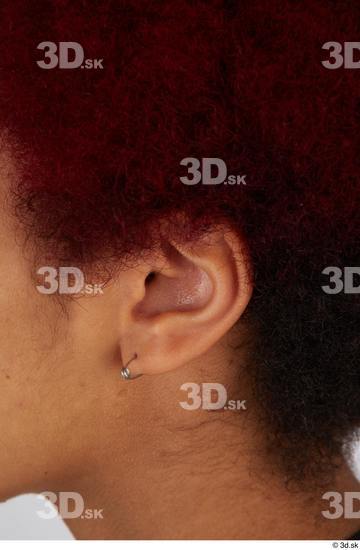 Ear Woman Black Casual Slim Street photo references