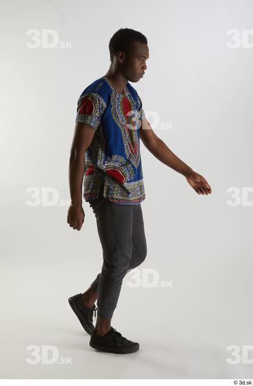 Man Black Slim Male Studio Poses