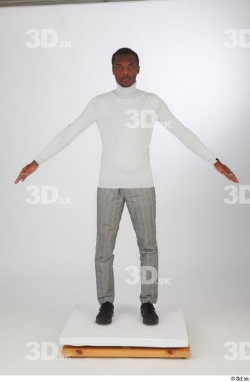 Man Black Slim Male Studio Poses