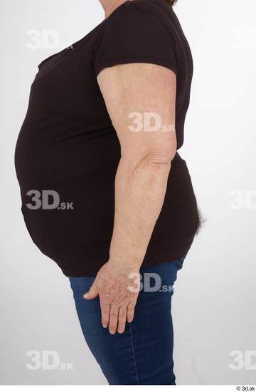 and more Arm Upper Body Woman White Casual Overweight Street photo references