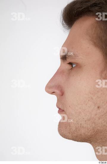 Nose Man White Casual Slim Street photo references