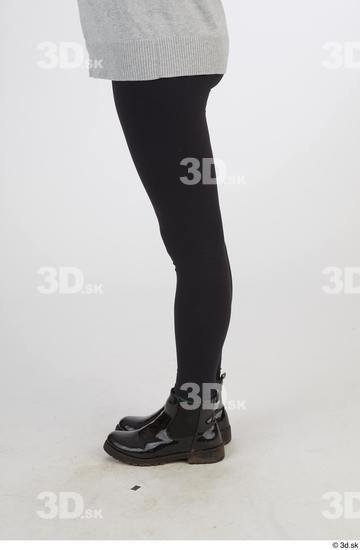Leg Woman Black Casual Slim Street photo references