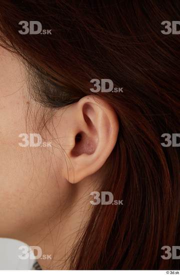 Ear Woman Asian Casual Slim Street photo references