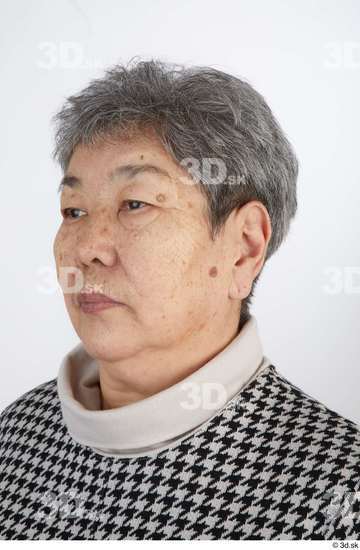 Head Hair Woman Asian Casual Chubby Street photo references