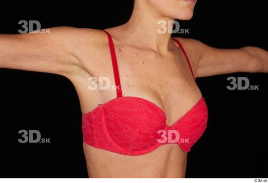 Chest Breast Woman White Underwear Bra Slim Studio photo references