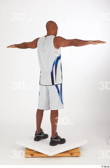 Whole Body Man T poses Black Shorts Slim Standing Top Studio photo references